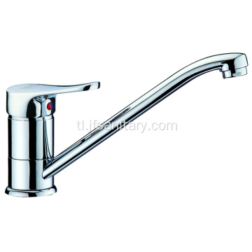 Long leeg brass kitchen faucet tap swivel.